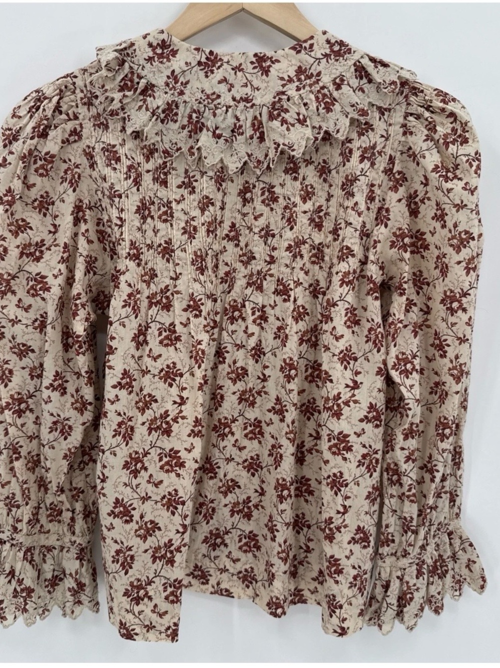 DÔEN Women Hickory Floral Blouse in Songbird Toile, Size XS - Picture 5 of 11